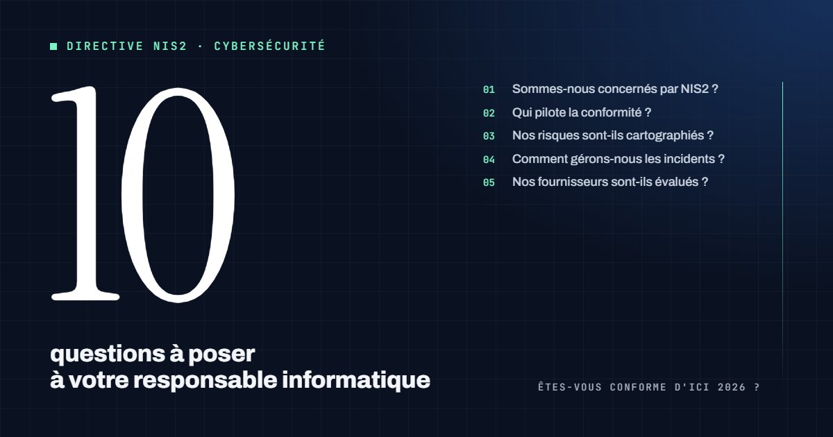 NIS2 en Belgique : les questions de conformité à poser à son responsable informatique
